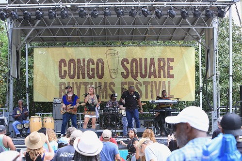 Higher Heights at Congo Square Rhythms Fest - March 25, 2023. Photo by Michele Goldfarb.