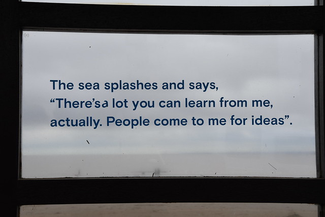 Art / Poetry in a Weston-super-Mare seaside shelter