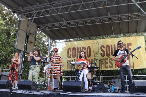 Marina Orchestra at Congo Square Rhythms Fest - March 25, 2023. Photo by Michele Goldfarb.