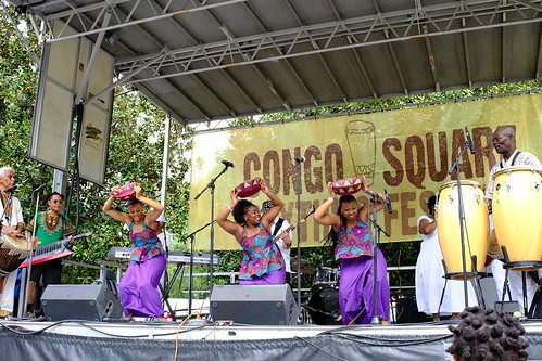 Dancers at Congo Square Rhythms Festival - March 25, 2023. Photo by Michele Goldfarb.