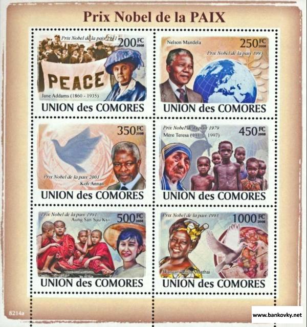 Comoros 2072-2077 Sheetlet