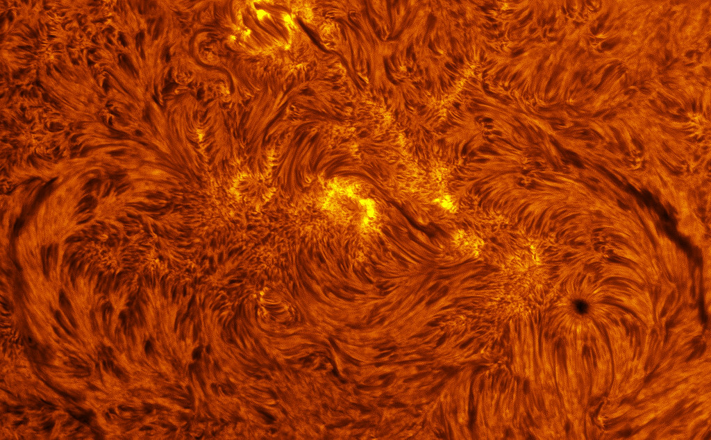 2023 03 11  12h 17' 14 sec CET  Sun H alpha Chromosphere NOAA   color