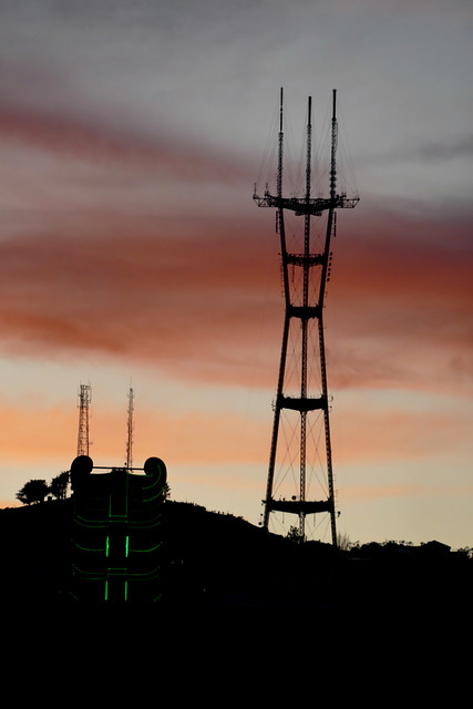 sunset and sutro tower