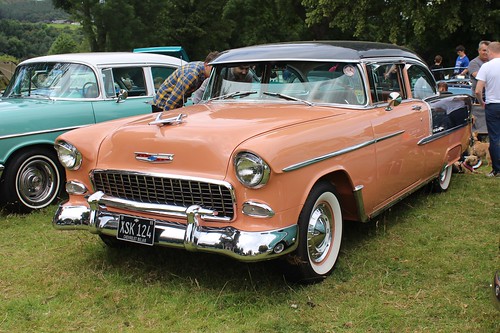 chevrolet usa american 1950s 1955 belair gm car cars motor auto automobile ashover2019 xsk124
