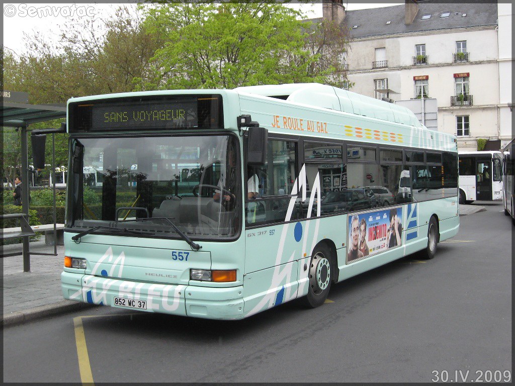 Heuliez GX 317 GPL – Keolis Tours / Fil Bleu n°557