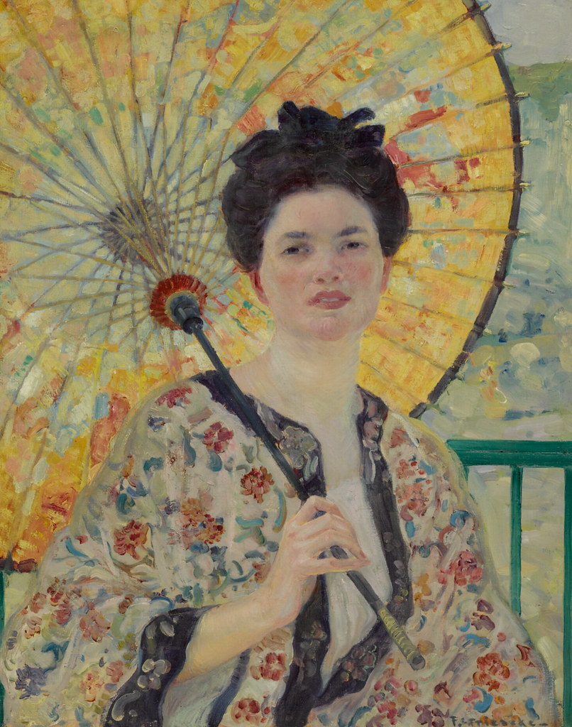 Frederick Carl Frieseke «Japanese Parasol», 1913