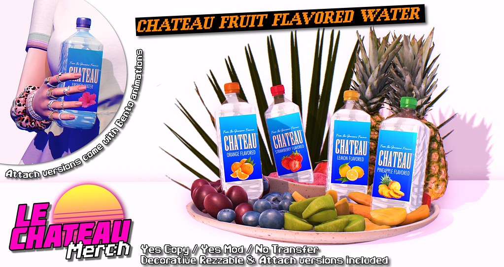 Le Chateau Fruit Flavored Water FATPACK 🍓 🍊 🍋 🍍