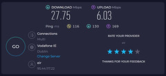 Speedtest The Day Before Fibre
