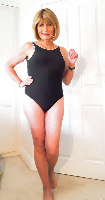 modelling a new swimsuit..thinking of warmer days ...