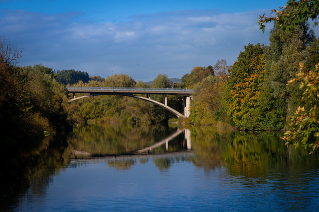Bridge over the blue river