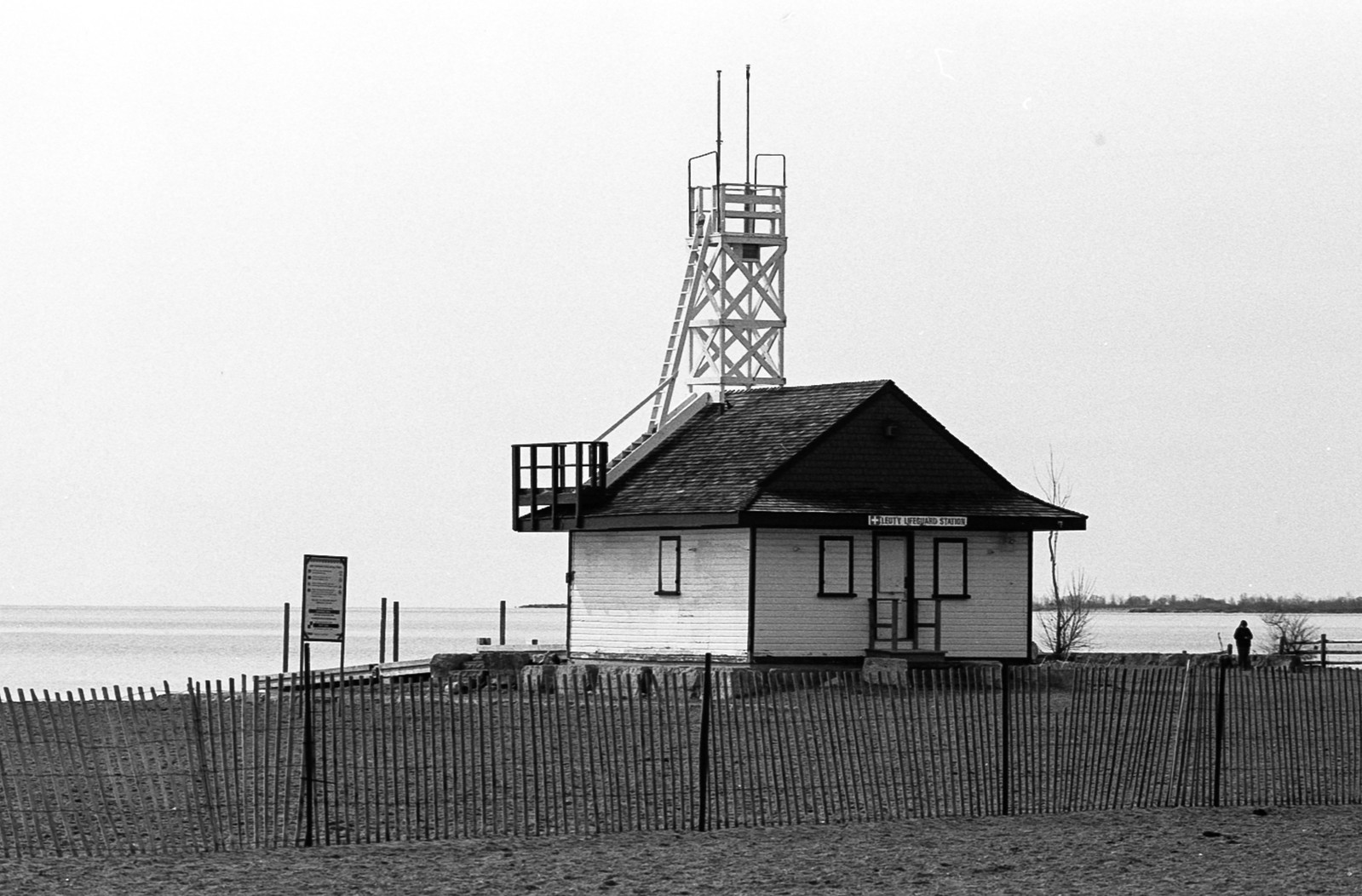 Leuty Ave Lifeguard Station from the Boardwalk