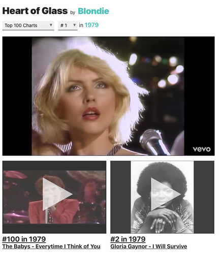 1979 #1 song US Blondi Heart of Glass Screenshot