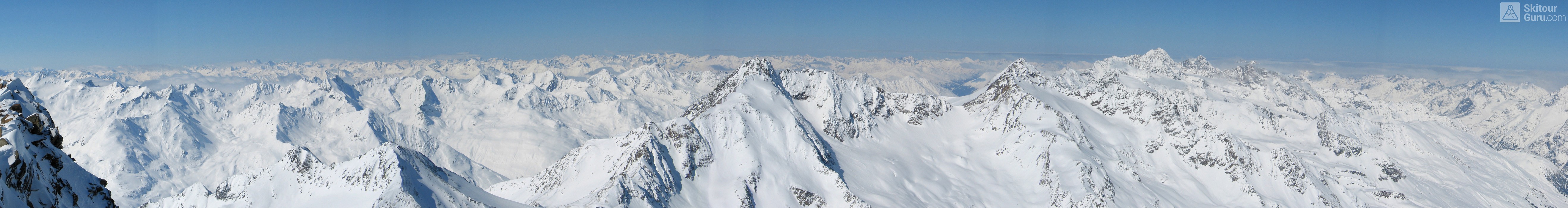 Wildspize W - Vernagt Hütte Ötztaler Alpen / Alpi Venoste Rakousko panorama 31