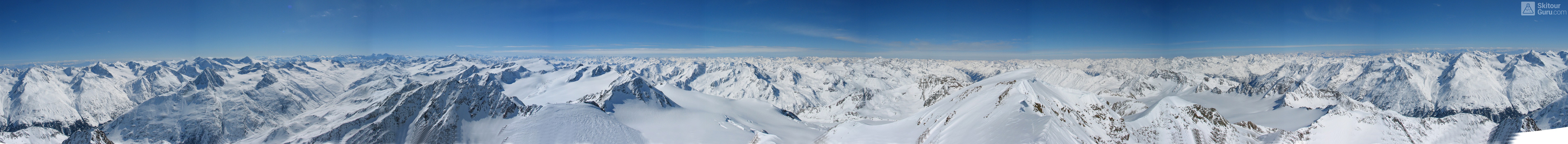 Wildspize W - Vernagt Hütte Ötztaler Alpen / Alpi Venoste Rakousko panorama 32
