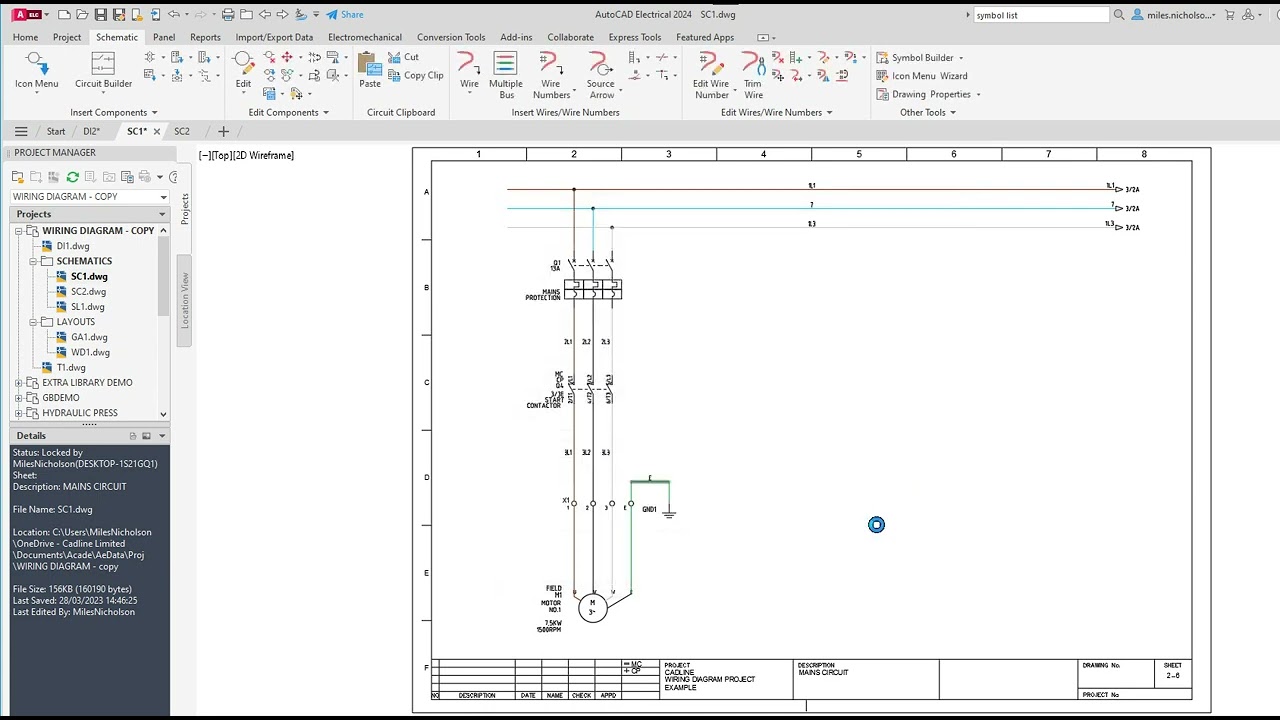 Working with Autodesk AutoCAD Electrical 2024 full license