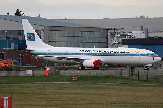 Republique Democratique du Congo Boeing 737-9JAER(WL) BBJ3 T7-RDC