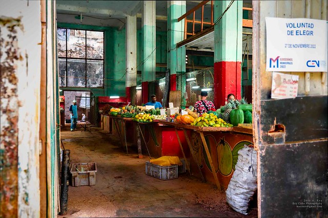 Fresh fruit and vegetable market in Havana