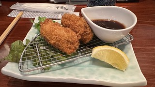 昼食 - 牛タン+海鮮刺身