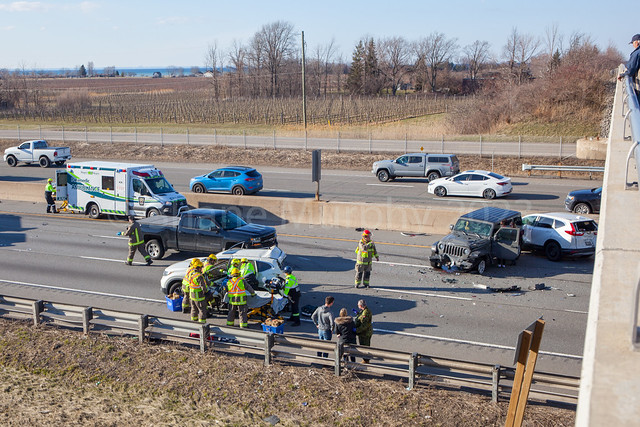 Young Boy Killed in Chain-Reaction Crash on the QEW in Beamsville