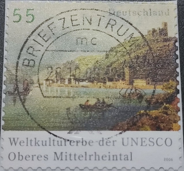 Deutsche Post - Briefmarke Weltkulturerbe der UNESCO Oberes Mittelrheintal 2006