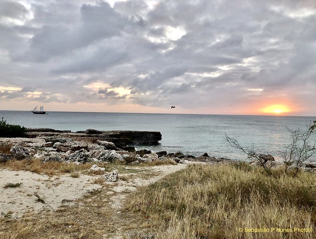 Praia Malmok Beach, sunset, entardecer,  Aruba