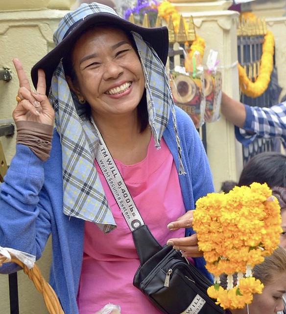 Thai Street Vender with Lovely Smile