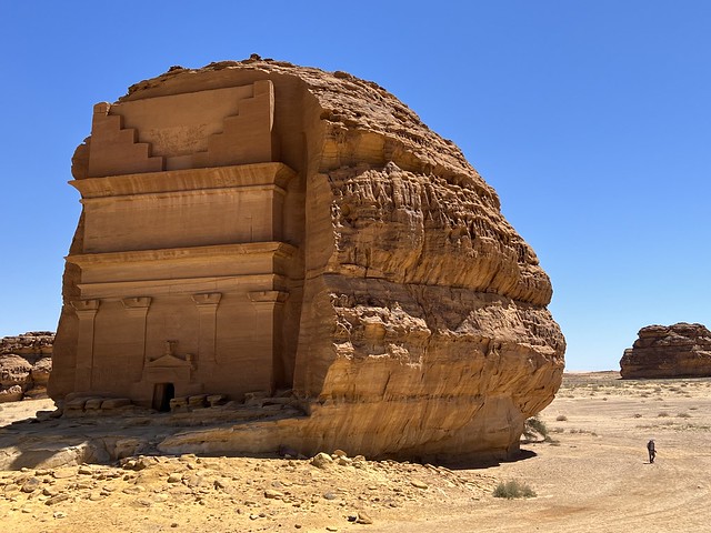Qasr al Farid, la tumba nabatea más famosa de la antigua Hegra (Madain Saleh, Arabia Saudí)