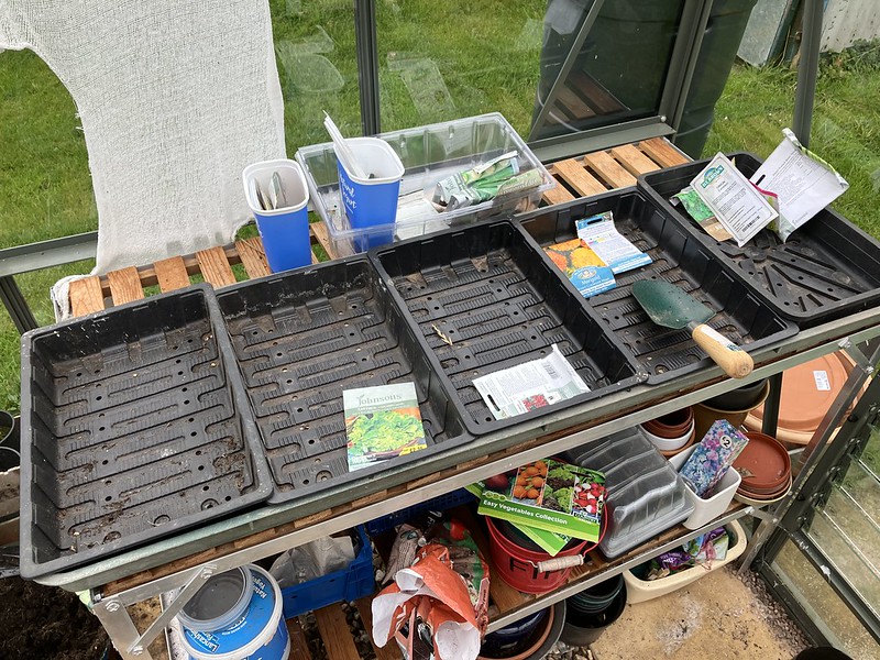Preparing to sow this year's first seeds