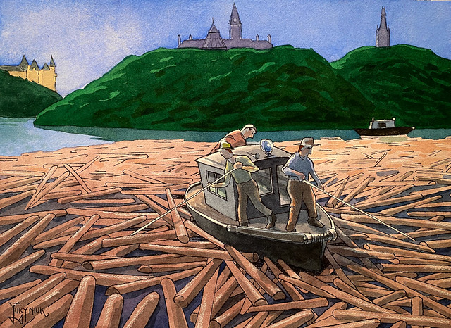 Loggers on the Ottawa River