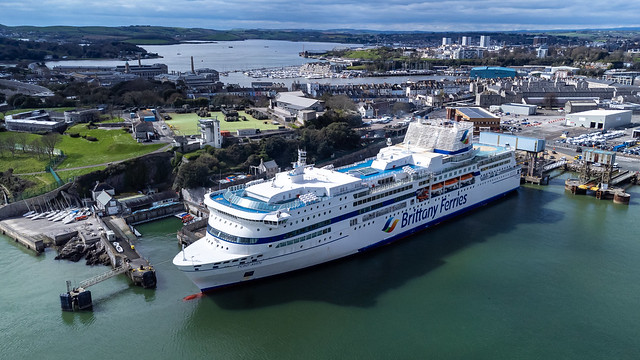Brittany Ferries - Pont Aven moored at Millbay Docks in Plymouth