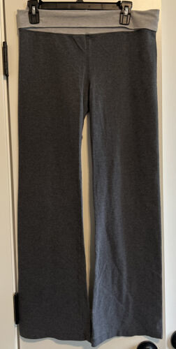Women Bally Total Fitness Gray Yoga Athletic Stretch Flare Pants M 8 - 10