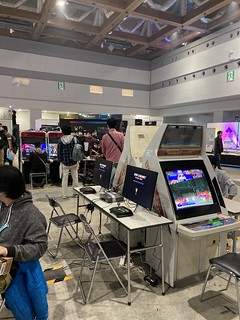 Arcade setups at EVO Japan 2023