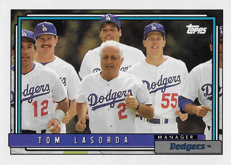 Carter, Gary - 1992 Topps #261 (cameo with Tommy Lasorda)