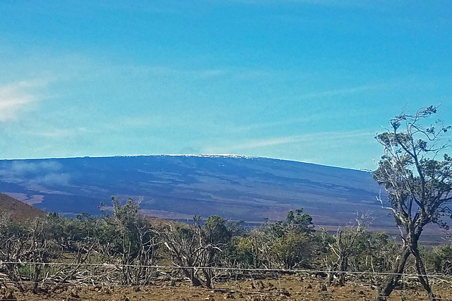 snow-capped Mauna Loa