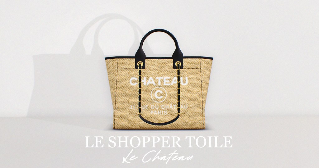 ©️ Le Chateau ©️ // Le Shopper Bag Toile (Silver & Gold)