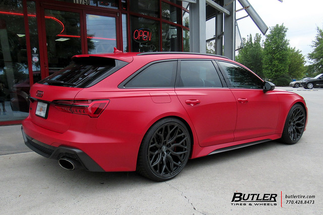 Audi RS6 Avant with 22in Vossen HF-2 Wheels and Continental DWS06 Tires