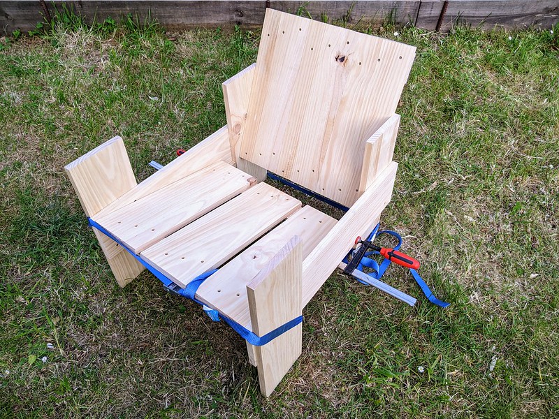 Crate chair assembly
