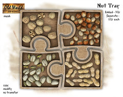 OW Wooden Nut Tray - Set