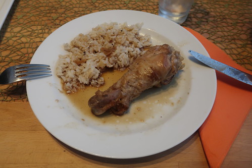 Adobo Manok mit Reis (mein zweiter Teller)