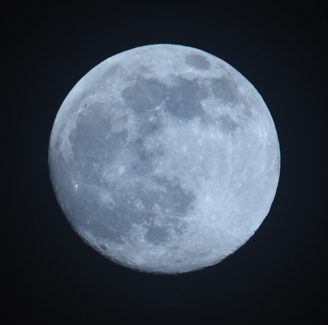 Nearly a Full Moon - Tuesday 4th April 2023 at 21:21