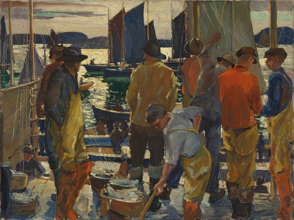 Jonas Lie «When the Boats Come In», 1921