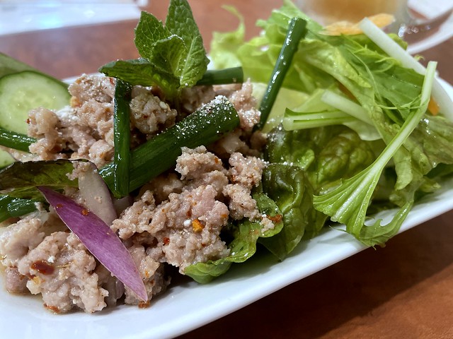 Spicy minced pork salad from  Yim Siam @ Ueno