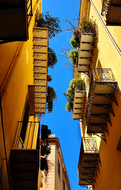 Pretty balconies of Palermo