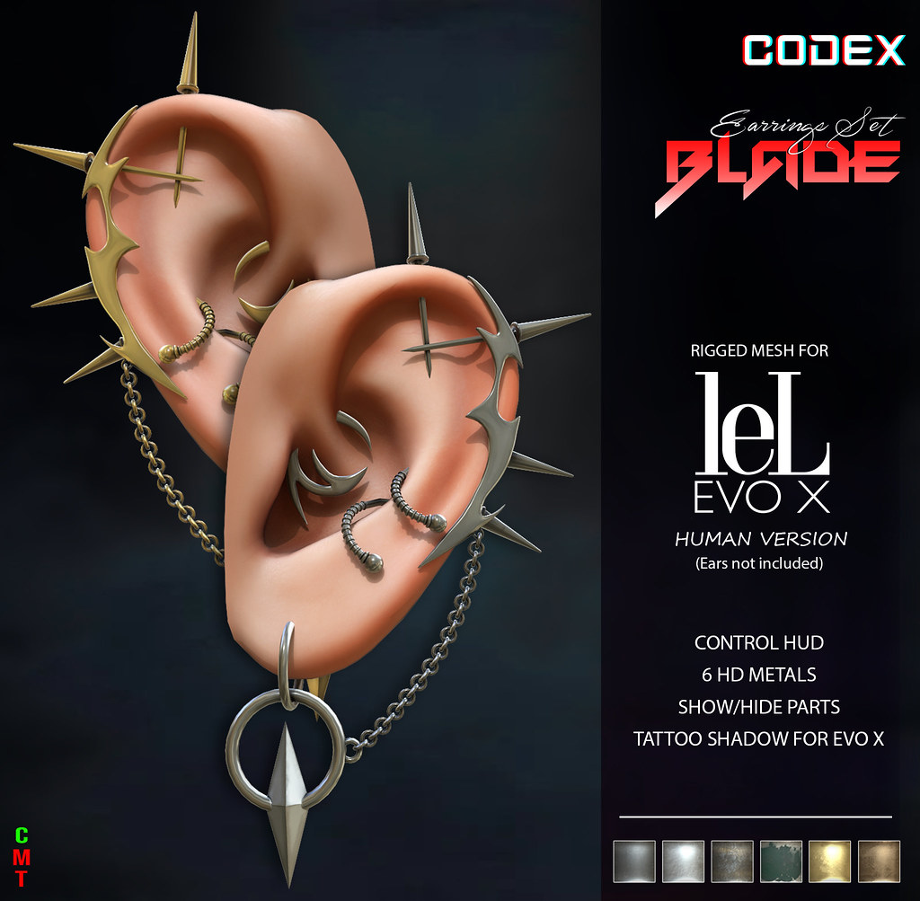 CODEX_BLADE EARRINGS SET for LEL EVOX