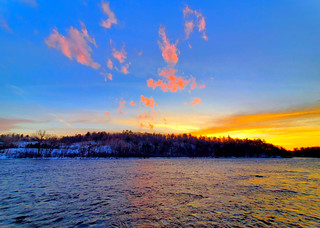 Sunset over the Gatineau River