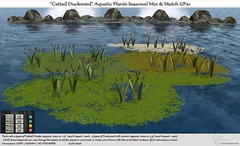 .:Tm:.Creation "Cattail Duckweed" Aquatic Plants Seasonal Mix & Match GPa1