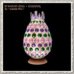 ~L/Fx~ Jeweled Egg Lamp - Copper