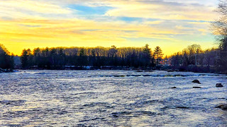 Sunset over Farmer Rapids on the Gatineau River