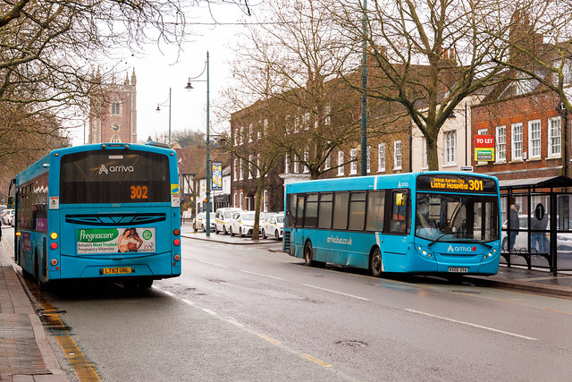 Arriva The Shires in St Albans, February 2023