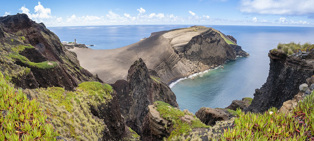 Volcan de Capelinhos Faial island.;;Azores